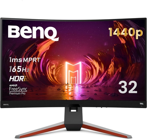 [9H.LKALB.QBP] BenQ LED Gaming Monitor Curved MOBIUZ EX3210R 31.5...- [0.0  الوحدات]