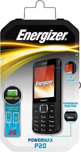 [‎UPENP20BAR] Energizer Phone Powermax P20 BK Arabic- [0.0  Units]
