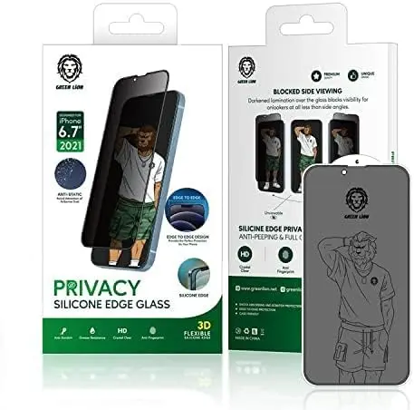 [GNSGPY13PRO] Green 9H Steve Glass Screen Protector for Iphone C...- [0.0  Units]