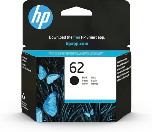HP C2P04AE 62 Original Ink Cartridge Black- [2.0  الوحدات]