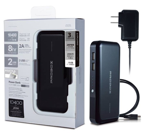 Probox Portable Power Pack 7800mAh Black- [0.0  Units]