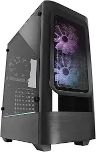 [H07FTB] Raidmax Gaming Case H07FTB Black W/O Power Supply- [0.0  Units]