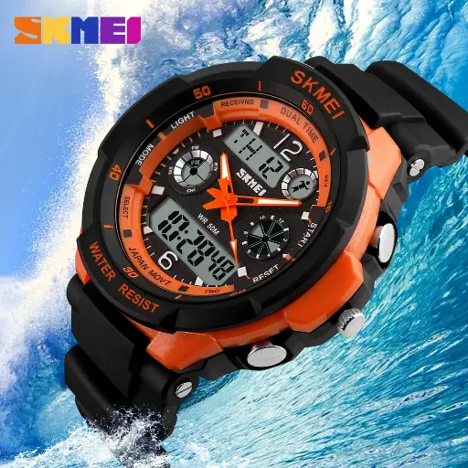 [SK0931ORANGE] Skmei - 0931, Digital Sports Watch Orange- [0.0  Units]