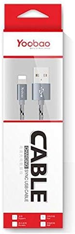 Yoobao Cable (1000MM)Red/Blue/Grey YB-419C- [0.0  Units]