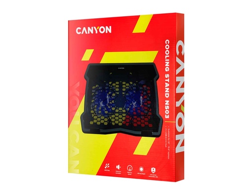 CANYON NS03, Cooling stand dual-fan with 2x2.0 USB...- [0.0  الوحدات]