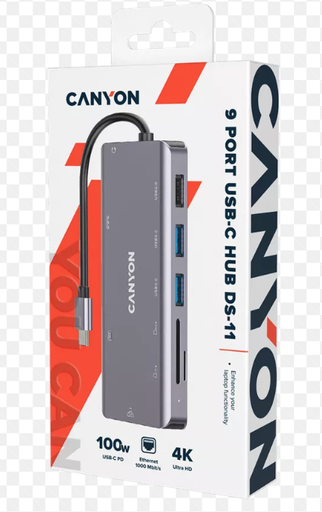 CANYON DS-12, 13 in 1 USB C hub, with 2*HDMI, 3*US...- [0.0  Units]