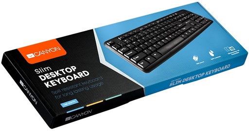 CANYON CANYON KB-1, USB standard KB,108keys, water...- [0.0  الوحدات]