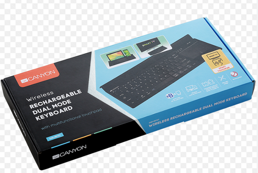 CANYON Bluetooth&2.4G wireless keyboard, max. 4 de...- [0.0  Units]