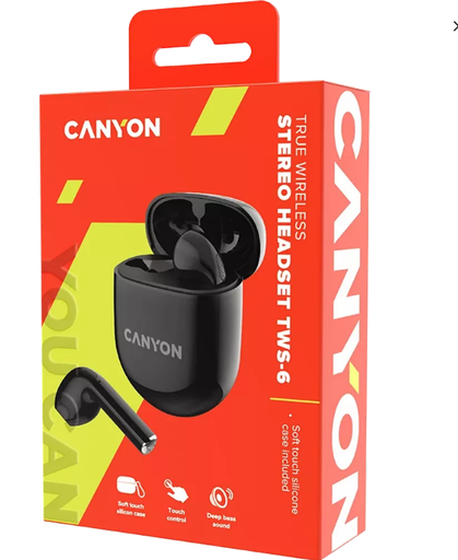 CANYON TWS-6, Bluetooth headset, with microphone, ...- [0.0  Units]