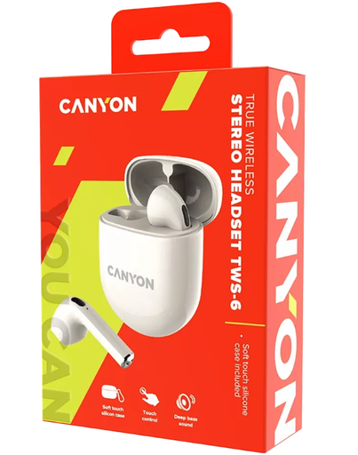 CANYON TWS-6, Bluetooth headset, with microphone, ...- [0.0  Units]