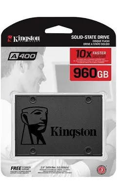 [SA400S37/960G] Kingston 960GB SSD A400 SATA6 2.5- [5.0  الوحدات]