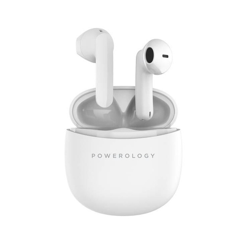 Powerology Bluetooth Stereo Buds Plus White- [0.0  pcs]