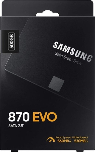 [MZ-77E500BW] Samsung SSD 870-EVO-500G-ATAIII MZ-77E500BW- [0.0  الوحدات]