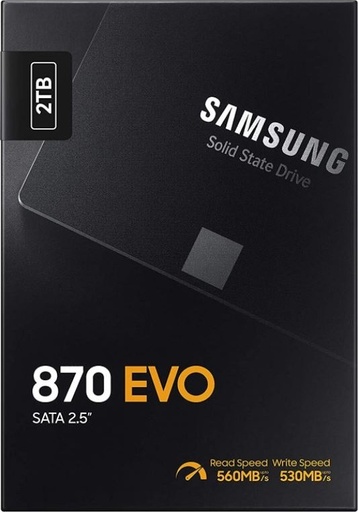 [MZ-77E2T0BW] Samsung SSD 870-EVO-2T-SSD MZ-77E2T0BW- [0.0  الوحدات]