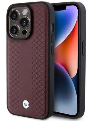 BMW Leather Case with Sign Diamond Pattern for IPh...- [0.0  pcs]