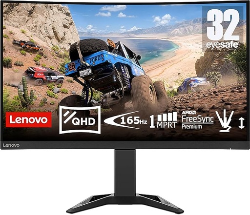 [66F2GAC1AE] Lenovo LED Monitor 32" G32QC-30 HDMI+DP Curved Gam...- [0.0  pcs]