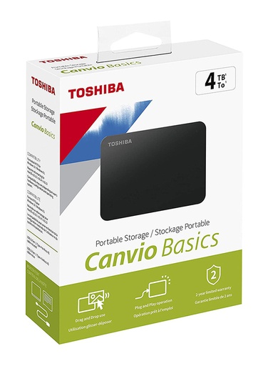 Toshiba External HDD 4TB Canvio Basics- [0.0  pcs]