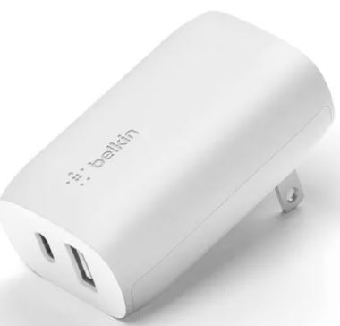 [WCB007dqWH] Belkin Boost Charge 37W Dual Wall Charger UK White- [0.0  pcs]
