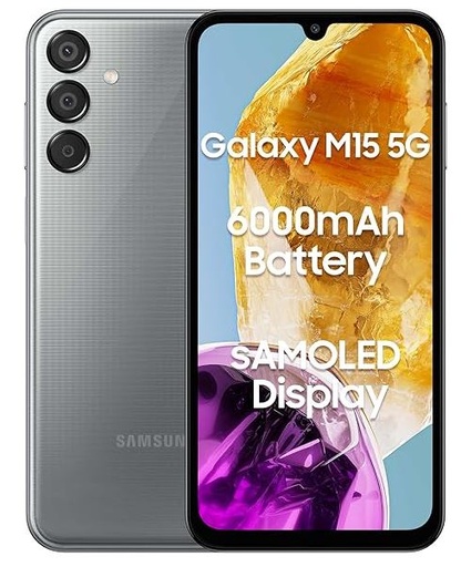 [SMM156B] Samsung M15 5G 6GB/128GB India Grey- [0.0  Units]