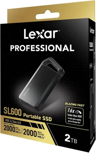 [LSL600X002T-RNBNG] Lexar SSD 2TB External SL600- [0.0  Units]