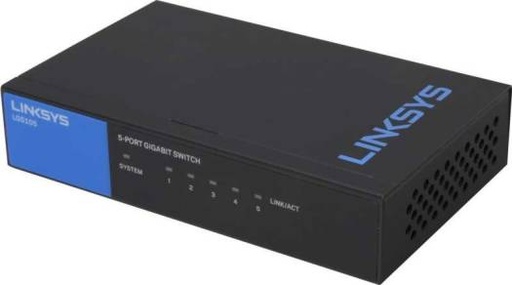 [LGS105] Linksys LGS105 5 PORT Gigabit Switch- [0.0  الوحدات]