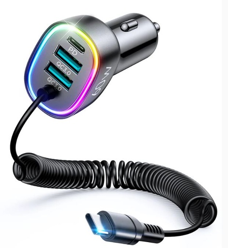 JR CL19 60W 4in1 Car Charger- [0.0  Units]