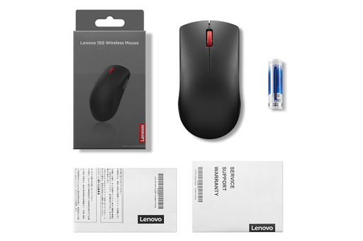 [GY51L52638] Lenovo 150 Wireless Mouse Black- [0.0  Units]