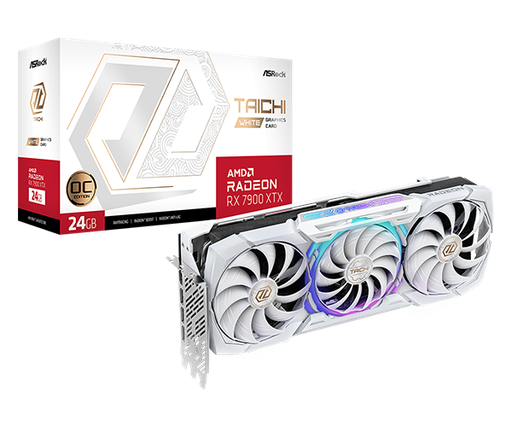 [RX7900XTX TCW 24GO] AMD Radeon™ RX 7900 XTX Taichi White 24GB- [0.0  Units]