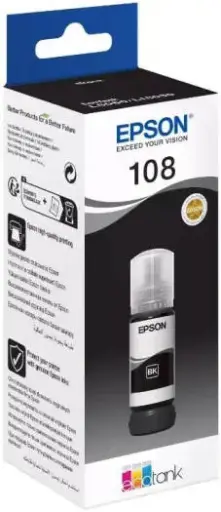 [C13T09C14A] Epson EcoTank 108 Ink Black - C13T09C14A- [0.0  الوحدات]