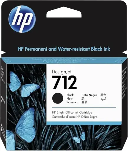 [3ED70A] HP Ink 712 Black 3ED70A- [1.0  الوحدات]