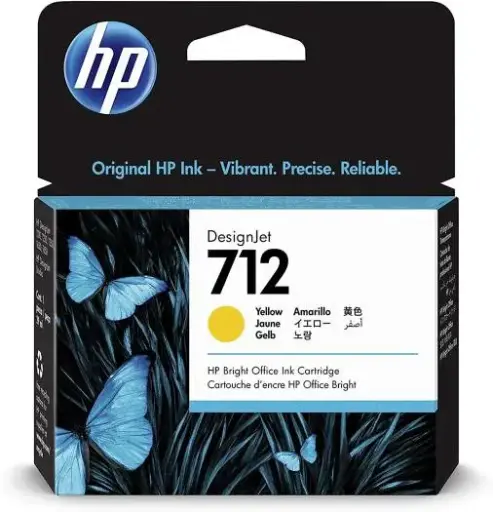 [3ED69A] HP Ink 712 Yellow 3ED69A- [1.0  Units]