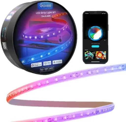 [H61E03D1] Govee RGBIC LED Strip Light M1 2MTR- [0.0  Units]