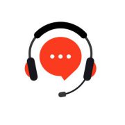 Hotline support service with headphones. Call center, hotline concept of client network for ecommerce and user consultation. Customer Support, Consultation, consultant, secretary. Support service Icon